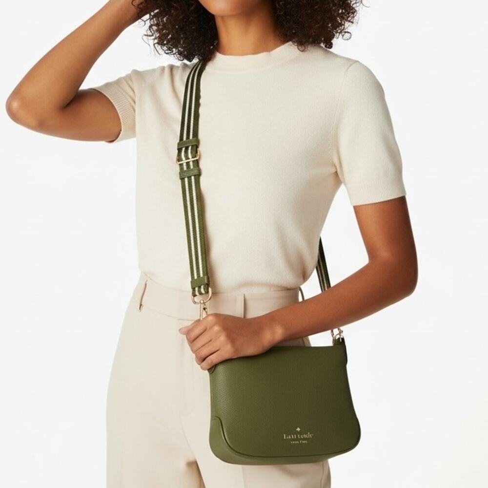Kate Spade Rosie Small Crossbody Purse Enchanted Green Leather wkr00630